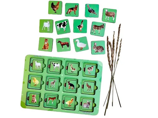 Сортер-пазл домашні тварини Мама та малюк, Ubee - фото 2