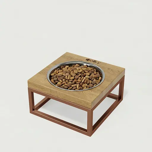 Hollky Base Solo S — миска на підставці для котів і маленьких собак (1 × 0,45 л)