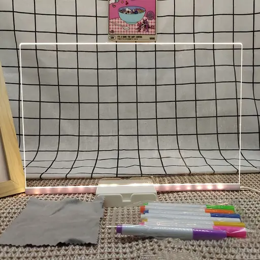 Светодиодная доска для заметок и рисования Bambi DIY3020, размер 30х20 см - фото 4