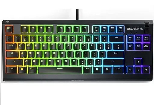 Клавіатура SteelSeries Apex 3 TKL RGB USB Black (64831) - фото 1