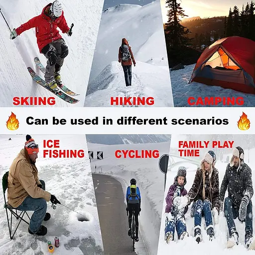 Товсті термошкарпетки WISSBLUE, теплі шкарпетки, що перезаряджаються, використовуються для катання на лижах, на відкритому повітрі - фото 6