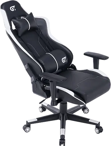Геймерское кресло GT Racer черное с белым (X-2528 Black/White) - фото 8