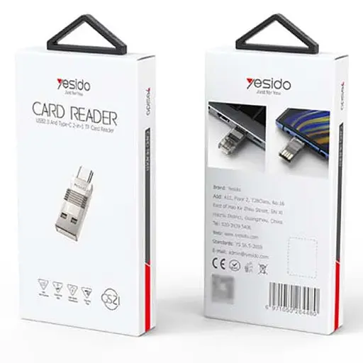 OTG переходник Yesido GS21 USB to Type-C + TF card - фото 2