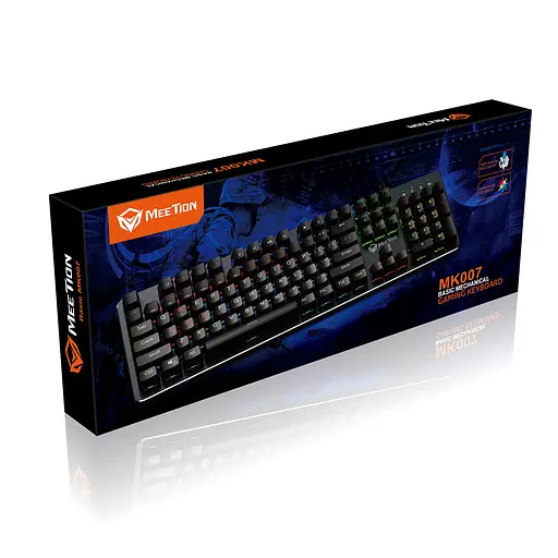 Клавиатура MeeTion LED Mechanical Gaming Keyboard MK007 Ukr RU EN раскладки - фото 6