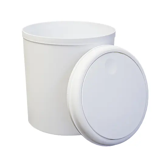 Відро для сміття 5 л біле (08344) - фото 2