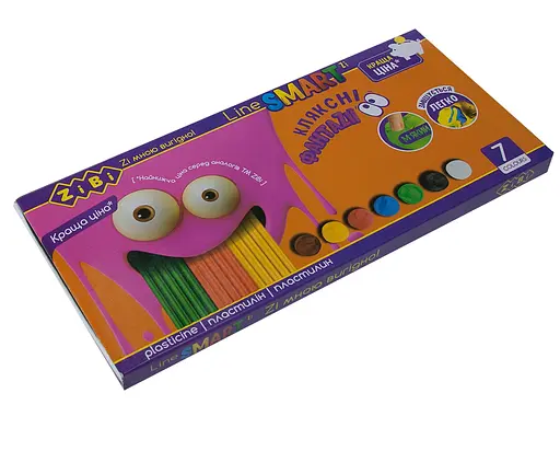 Пластилин, 7 цветов, 140 г