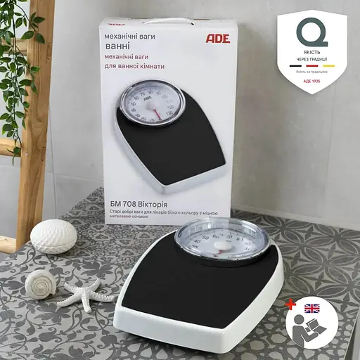 Весы напольные ADE BM 708 Victoria механические черные (BM708) - фото 6
