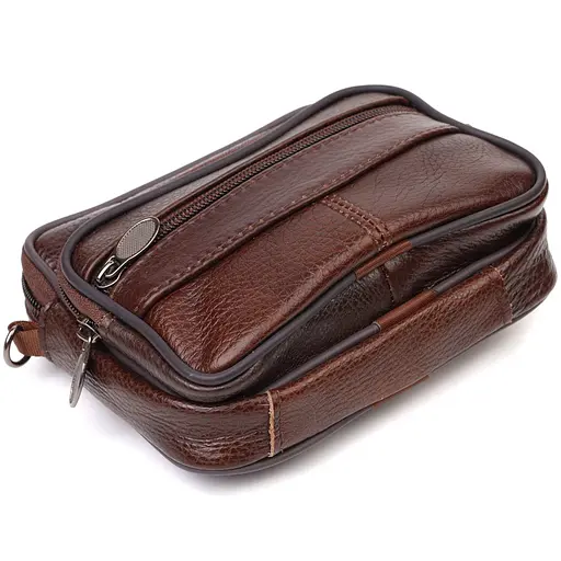 Сумка кожаная мужская Vintage 16х12,5х4 см sum0022670 - фото 3