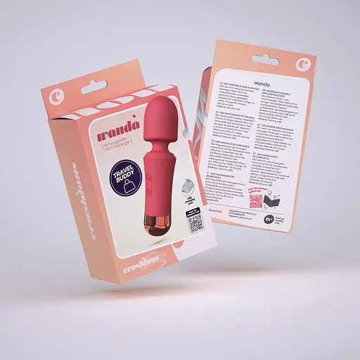 Вібромасажер Crushious Wanda 12.5 см (червоний) - фото 10