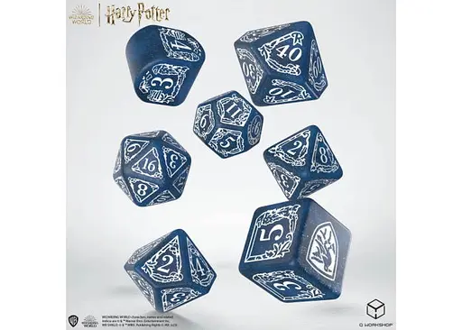 Набір кубиків Harry Potter. Ravenclaw Modern Dice Set - Blue , 7 шт. (190142/2023/3/A) - фото 2