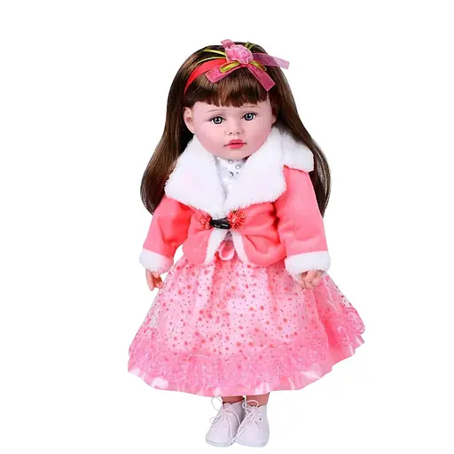 Кукла Маленькая пани, 50 см, мягконабивная, музыка-звук (украинский), загадка, песня (в ассортименте)