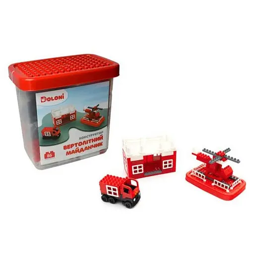 Конструктор Doloni Toys Майданчик для гелікоптера (013888/31) 86 деталей