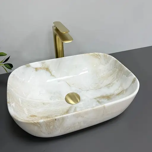 Умивальник VBI Ravenna Labradorite накладний VBI-011212, Мармур - фото 1