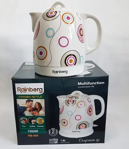 Электрический керамический чайник Rainberg RB-9061500 Вт. - фото 2