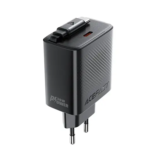 Мережевий зарядний пристрій Acefast A110 2Type-C PD30W чорний - фото 3