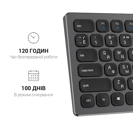 Клавіатура OfficePro SK1550 Wireless Black (SK1550B) - фото 8