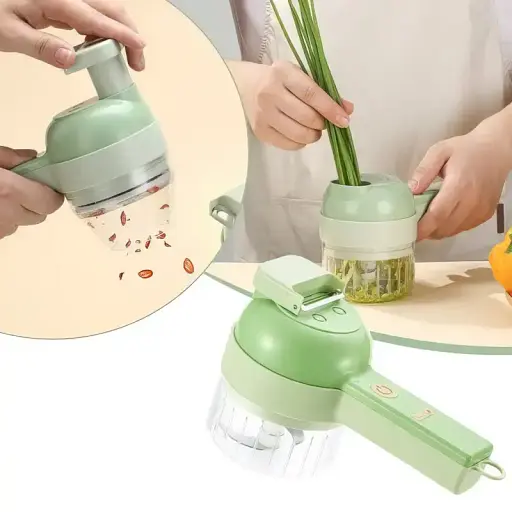 Ручной измельчитель для овощей 4 в 1 Food Chopper - фото 4