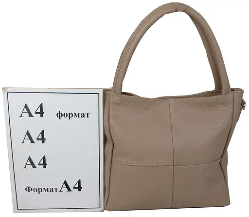 Женская кожаная сумка на двух ручках Borsacomoda 29х28х10 см sum0026802 - фото 7