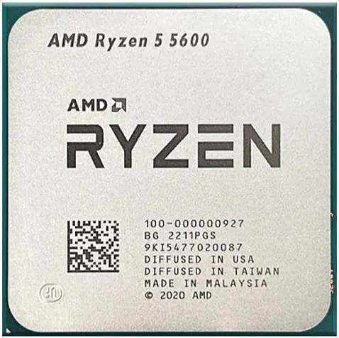 Процесор AMD Ryzen 5 5600 (100-100000927MPK) (Socket AM4, 12T, 4.4 ГГц, Tray) - фото 1