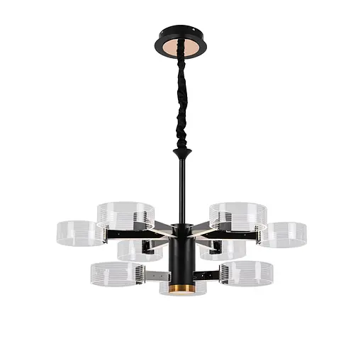 Люстра светодиодная акриловая Sirius N 3705-6 3 BLACK GD 98W - фото 2