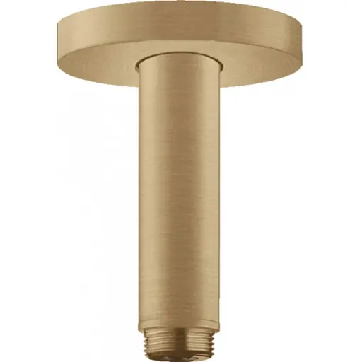Кронштейн для верхнього душу Hansgrohe зі стелі S 100 мм Brushed Bronze 27393140 Бронза - фото 1