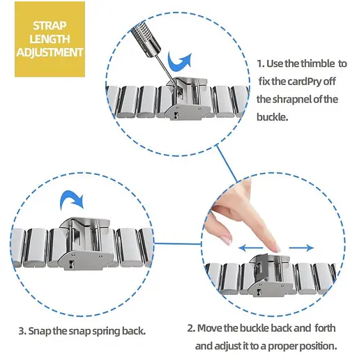 Ремінець MiJobs для фітнес-браслета Xiaomi Mi Band 3 та 4 із застібкою сріблястий - фото 5