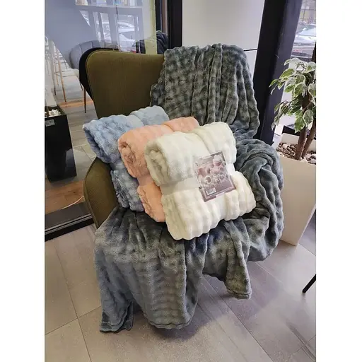 Плед рельєфний Versailles Насичений графіт 200х220 см VS-PR-4400G (147969) - фото 5