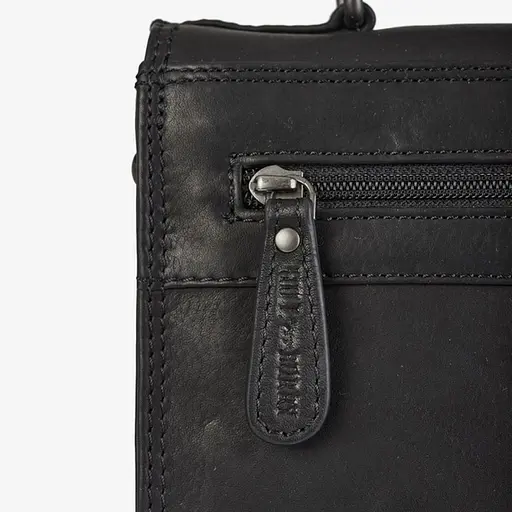 Чоловіча шкіряна сумка через плече Hill&Burry 23х25х9 см 000296280 - фото 6