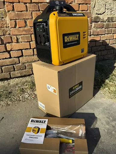 Інверторний Генератор бензиновий DeWalt DWG2800i 2.8 кВт мідна обмотка ручний стартер  - фото 4