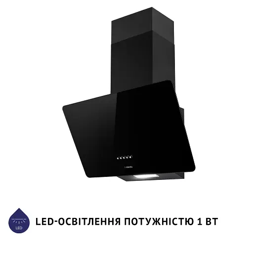 Вытяжка декоративная наклонная Minola HDN 5224 BL 700 LED - фото 3
