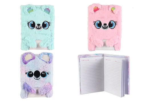 Блокнот пухнастий Ведмедик, 80 аркушів, лінійка, 70 г/м² (В асортименті) - фото 2