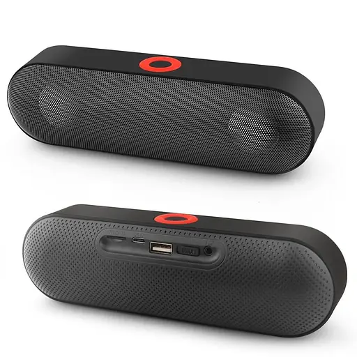 Портативна блютуз колонка NBY-18, чорна (100198) - фото 2