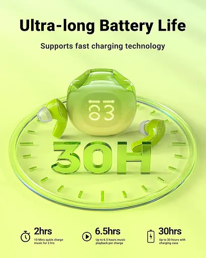 Навушники TWS Acefast T9 avocado green - фото 4