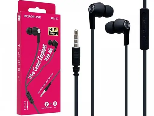 Навушники вакуумні Borofone BM37 чорні - фото 4
