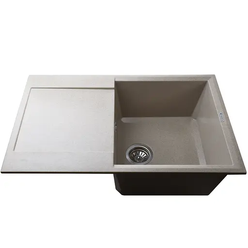 Гранітна мийка Mira KONIA бежевий для кухні стійка до подряпин безпечна для продуктів 790х500 мм - фото 3