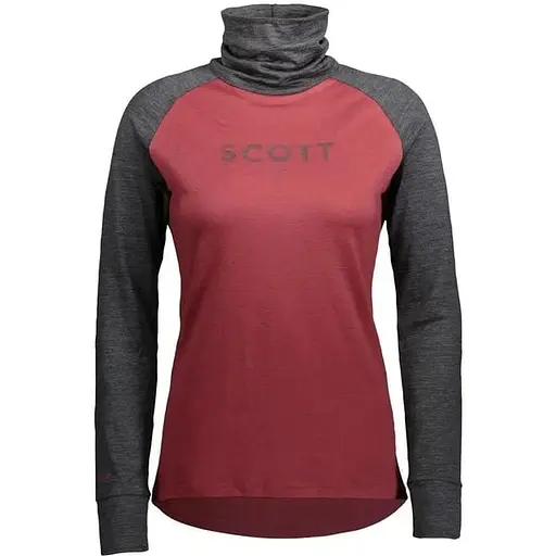 Термокофта Scott W Defined Neck Merino Dark Grey/Red S (1081-283805.7051.006)