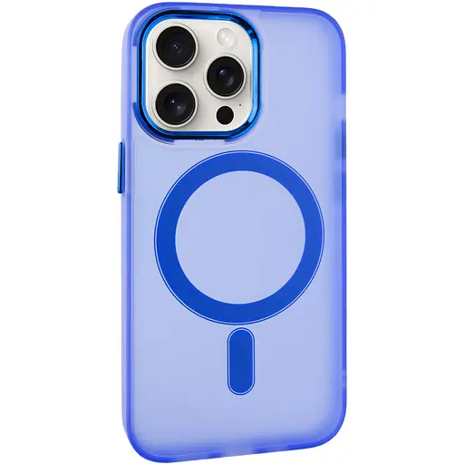 Чохол Epik TPU+PC Lily with MagSafe для Apple iPhone 13 Pro Max 6.7 Blue - фото 1