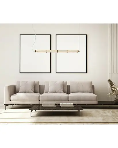 Подвесной светильник Italux PND-26384-4-GD-CL Sanpo Led 4x11W 3000K 900Lm IP20 Gold - фото 2