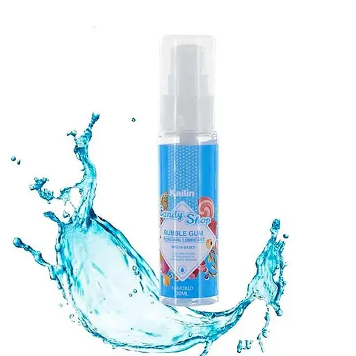 Їстівний гель-лубрикант зволожуючий зі смаком Bubble Gum ментолу 30 мл - фото 1