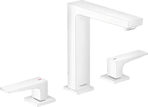 Змішувач Hansgrohe Metropol 160 для умивальника на 3 отвори Matt White 32515700 Білий матовий - фото 1