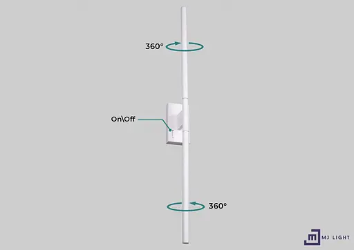 Настенный светильник MJ-light KONO WALL 3200K WH 15006 - фото 4