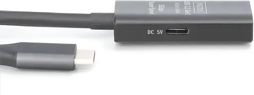 Digitus Подовжувач USB 3.2 Gen1 Active Cable 5G, C/M-A/F, 10м, чорний - фото 3
