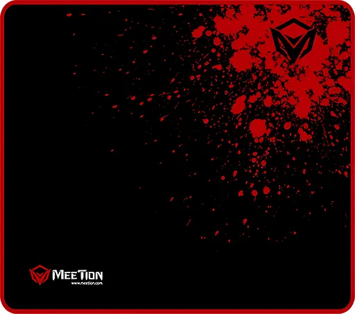 Коврик для мыши резиновый MEETION P110 435х350х5 мм черный - фото 2