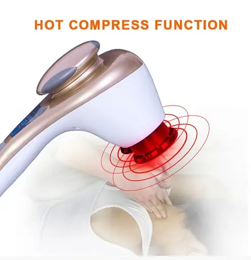 Ручний масажер 518-А Вібромасажер для тіла 25Вт (6 насадок) - фото 2