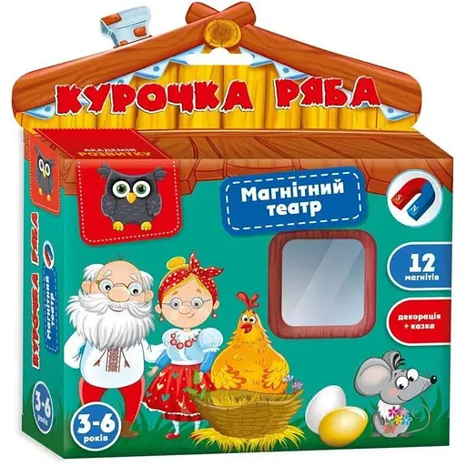 Гра настільна Vladi Toys Магнітний театр Курочка Ряба VT3206-31 - фото 1