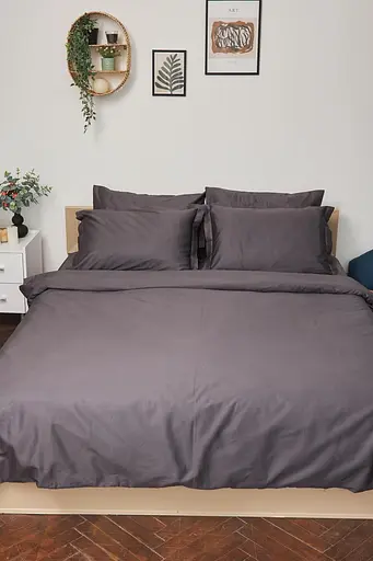 Комплект постільної білизни Moon&Star King Size 220x240 см наволочки 2х70х70 см Rain Cloud Satin Premium - фото 2