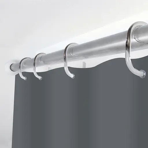 Тканевая штора для ванной комнаты AGATE с кольцами 16 шт. Размер 240х200 - фото 4