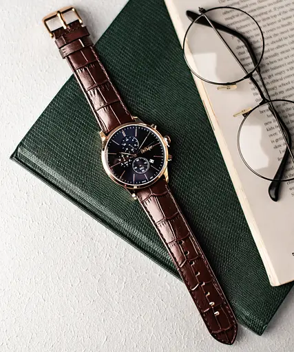 Годинник Lee Cooper Leather Gold - фото 4