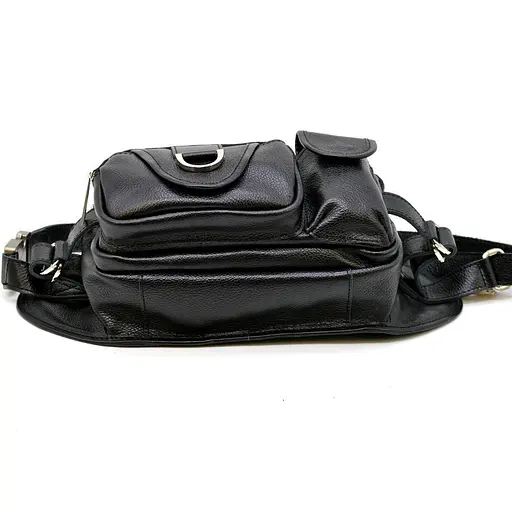 Чоловіча шкіряна сумка на пояс TARWA 25х14х10 см 000296380 - фото 6