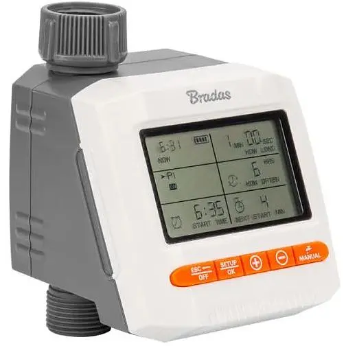 Електронний контролер поливу Bradas WHITE LINE WL-3138 - фото 1